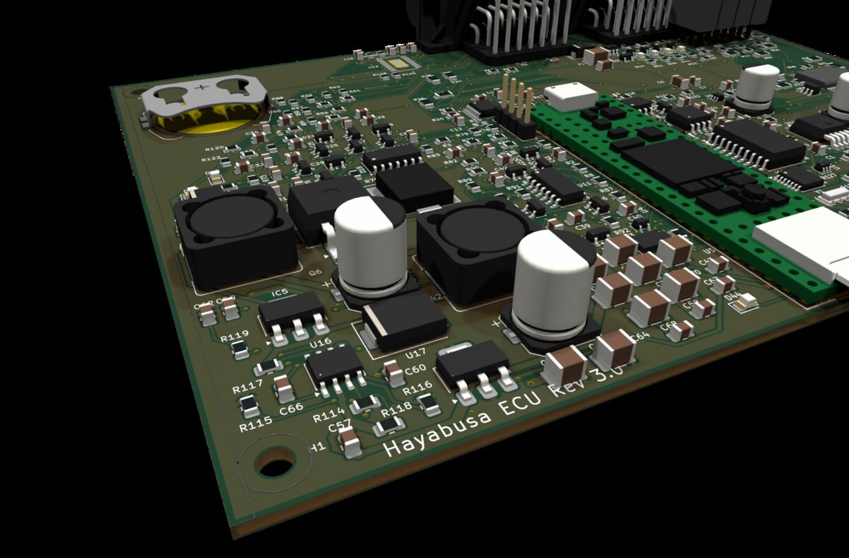 Detail der ECU: Spannungsversorgung